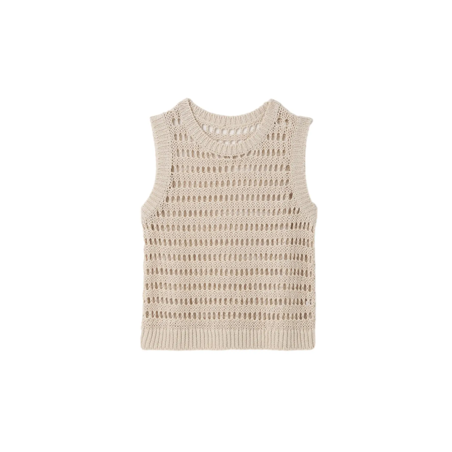 Maglione senza maniche da donna  Openwork