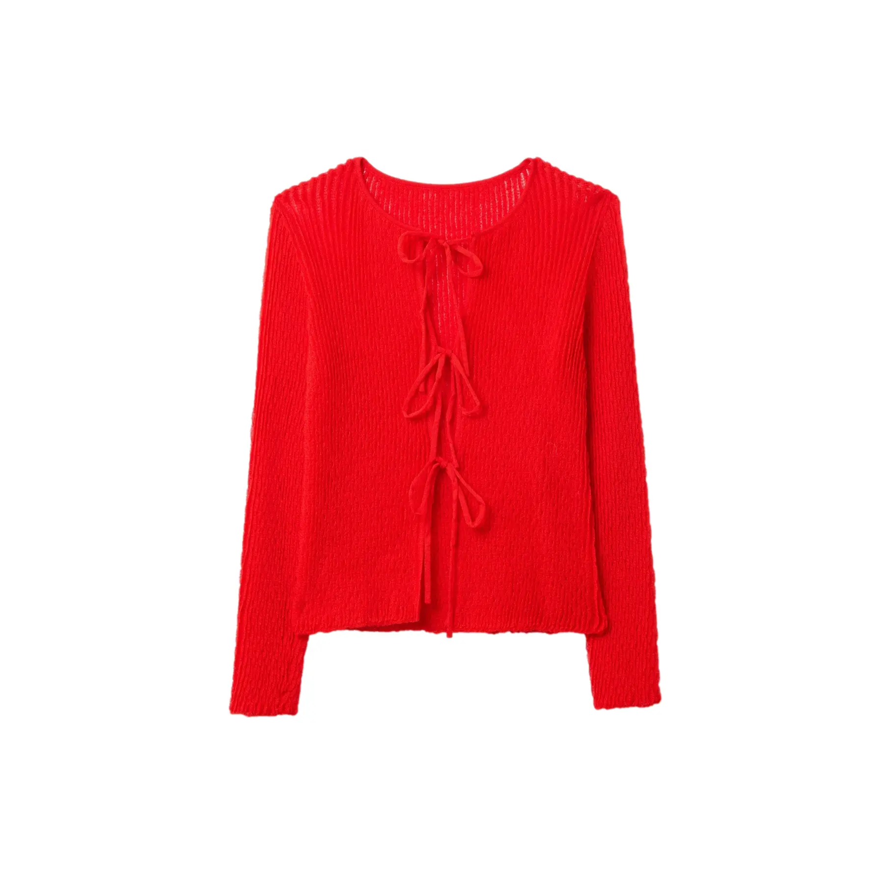 Cardigan tessuto donna