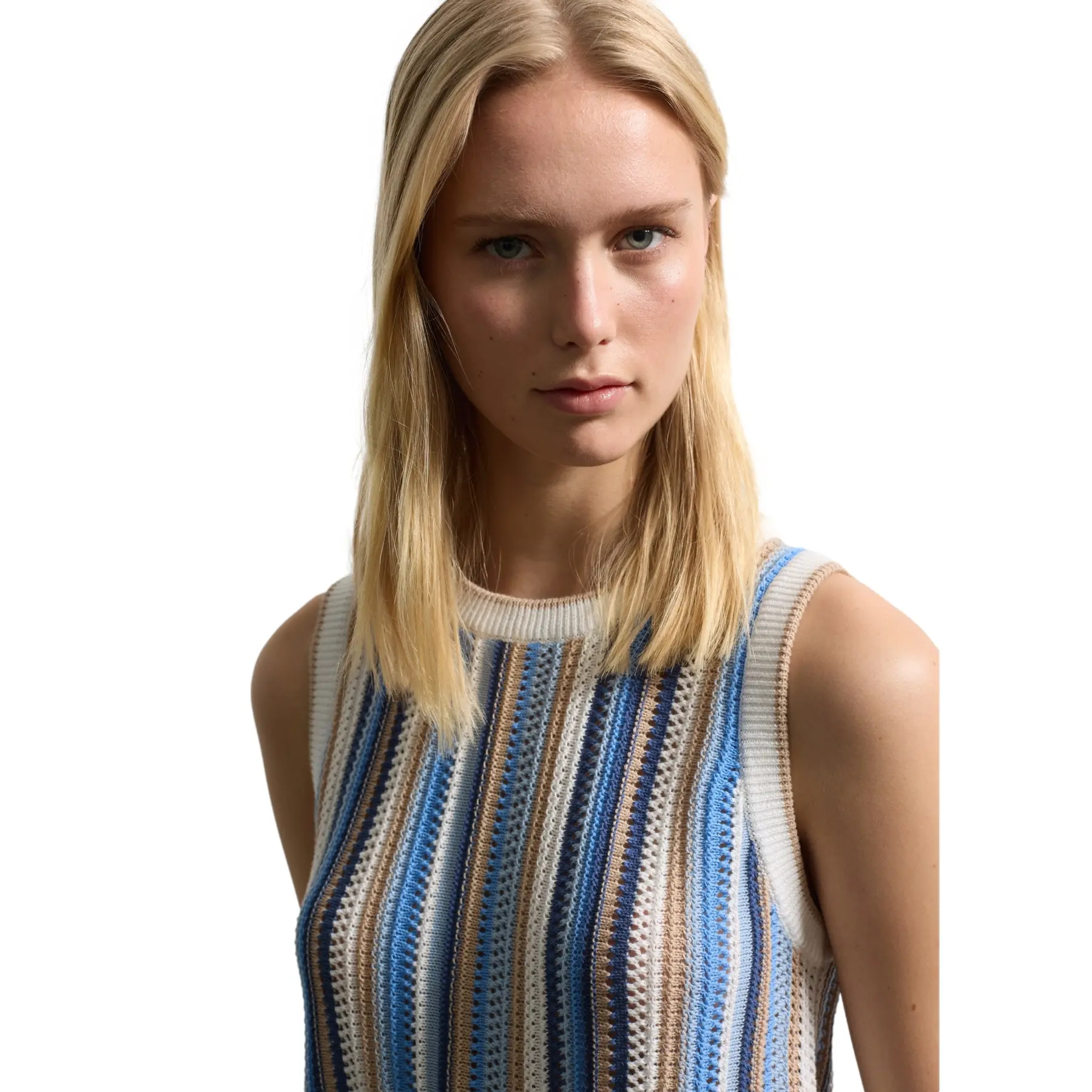 Canottiera da donna a righe