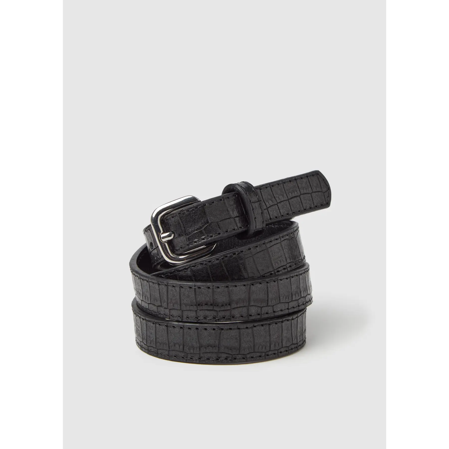Cintura con stampa coccodrillo donna
