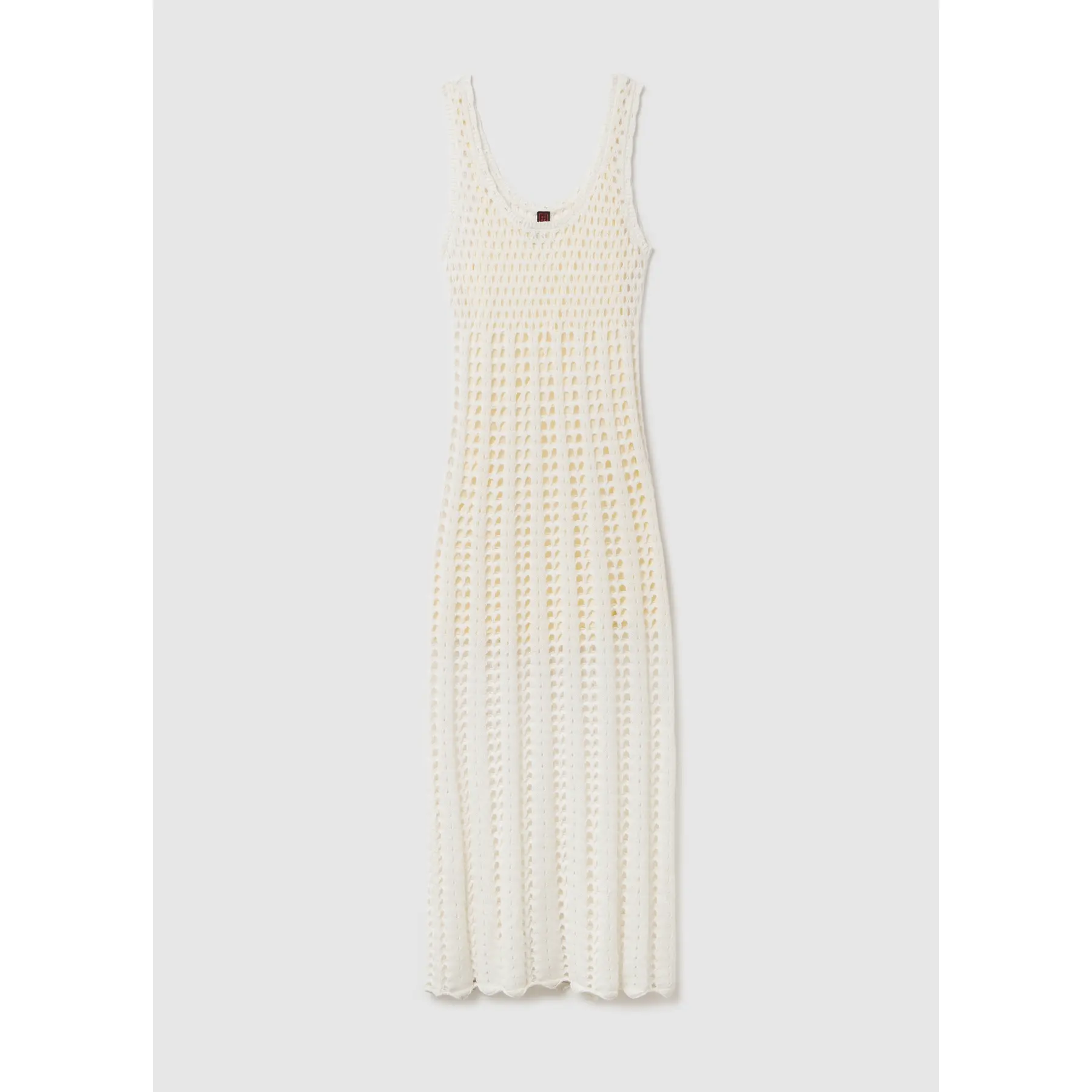 Robe lunga senza maniche in crochet donna