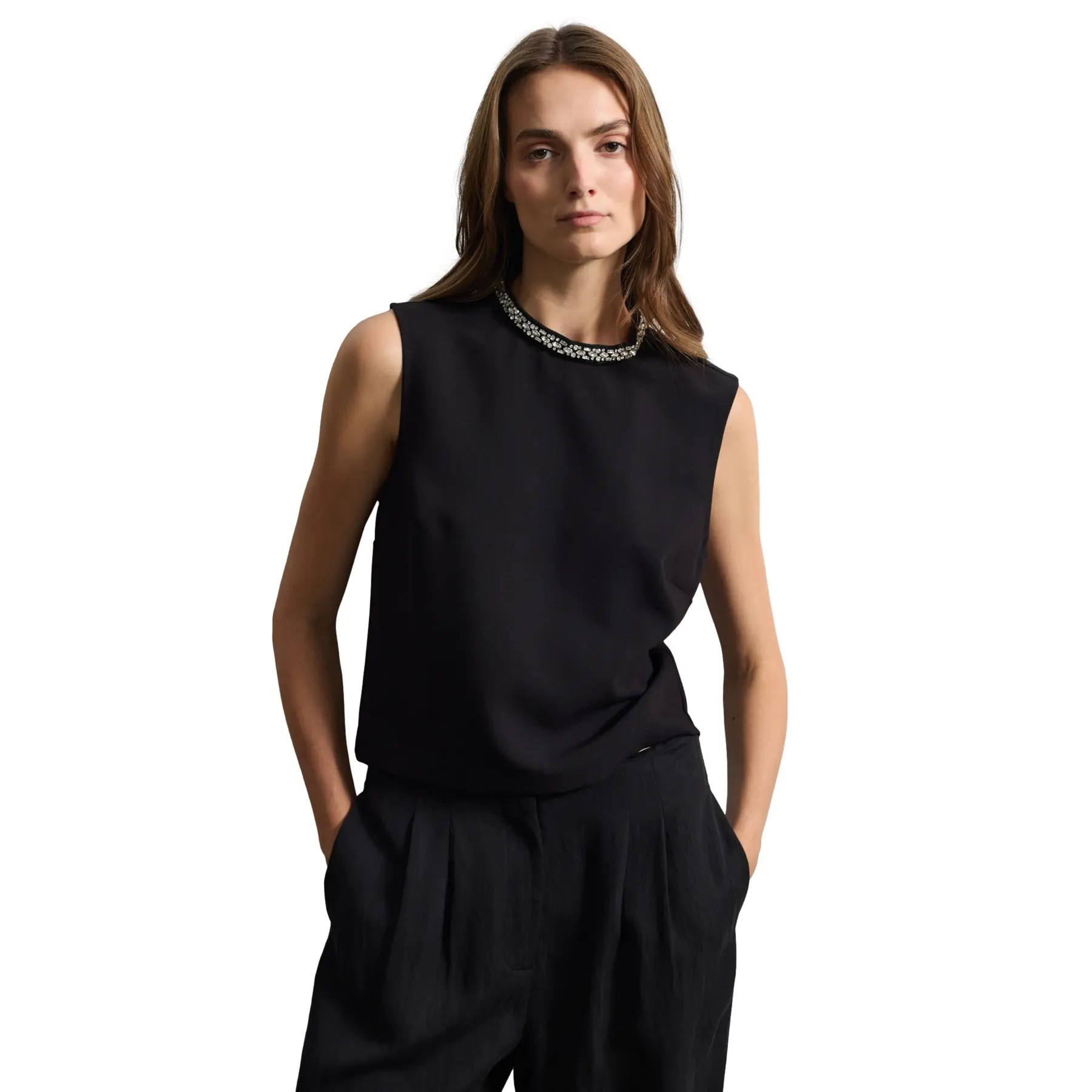 Dames top met juwelen Stefanel