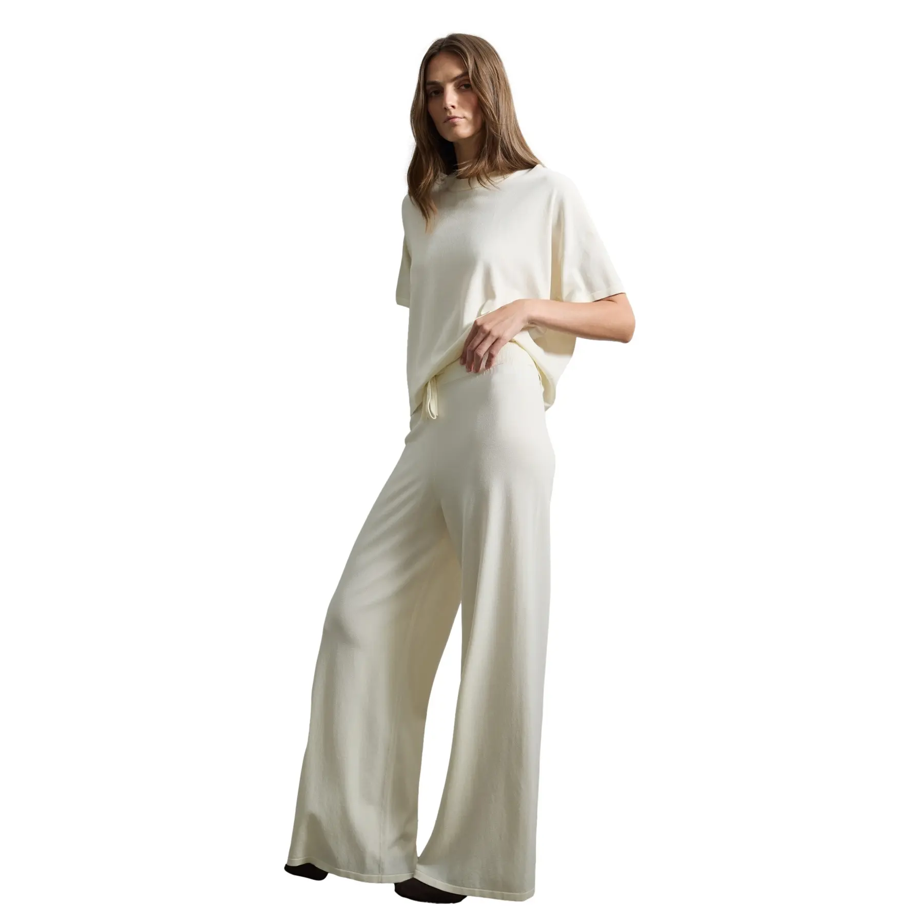 Brede crêpe broek voor vrouwen Stefanel