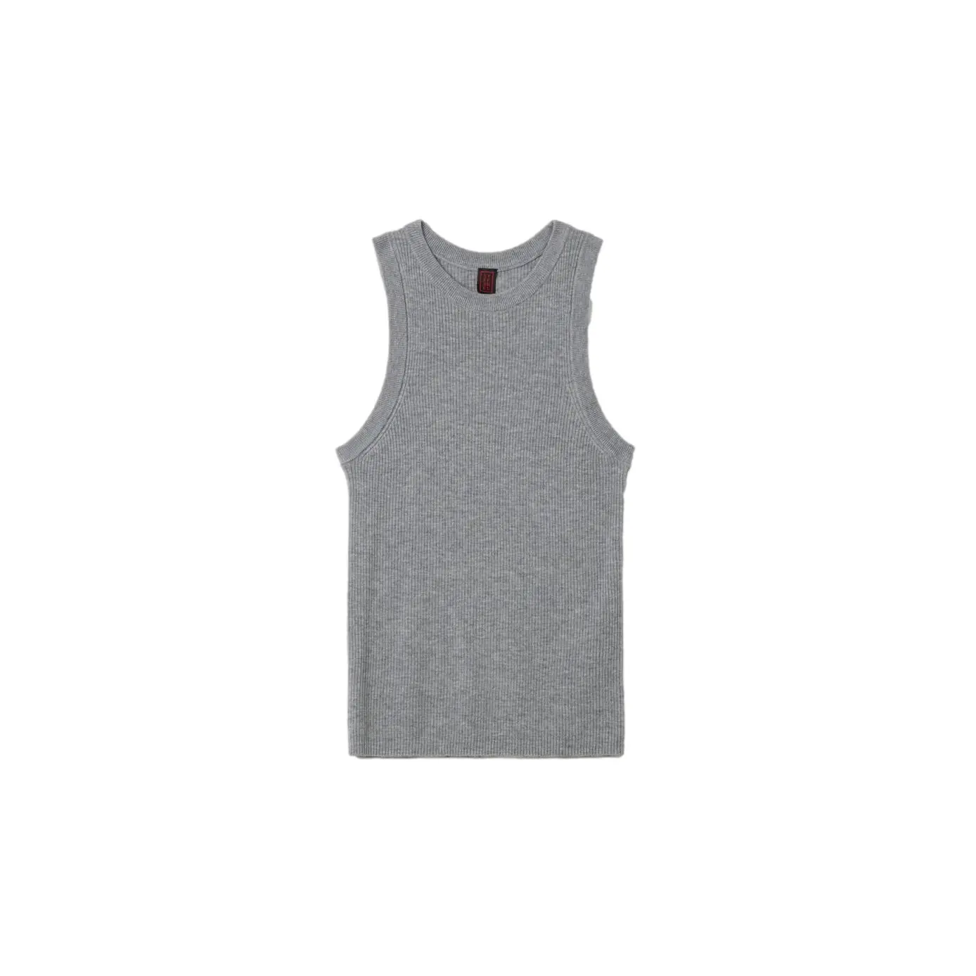 Stefanel Women's Gris Wool Blend Tank Top