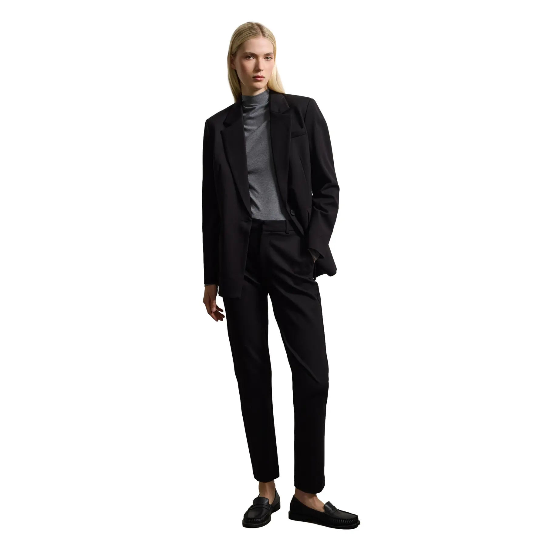 Stefanel Women's Noir Stretch Trousers