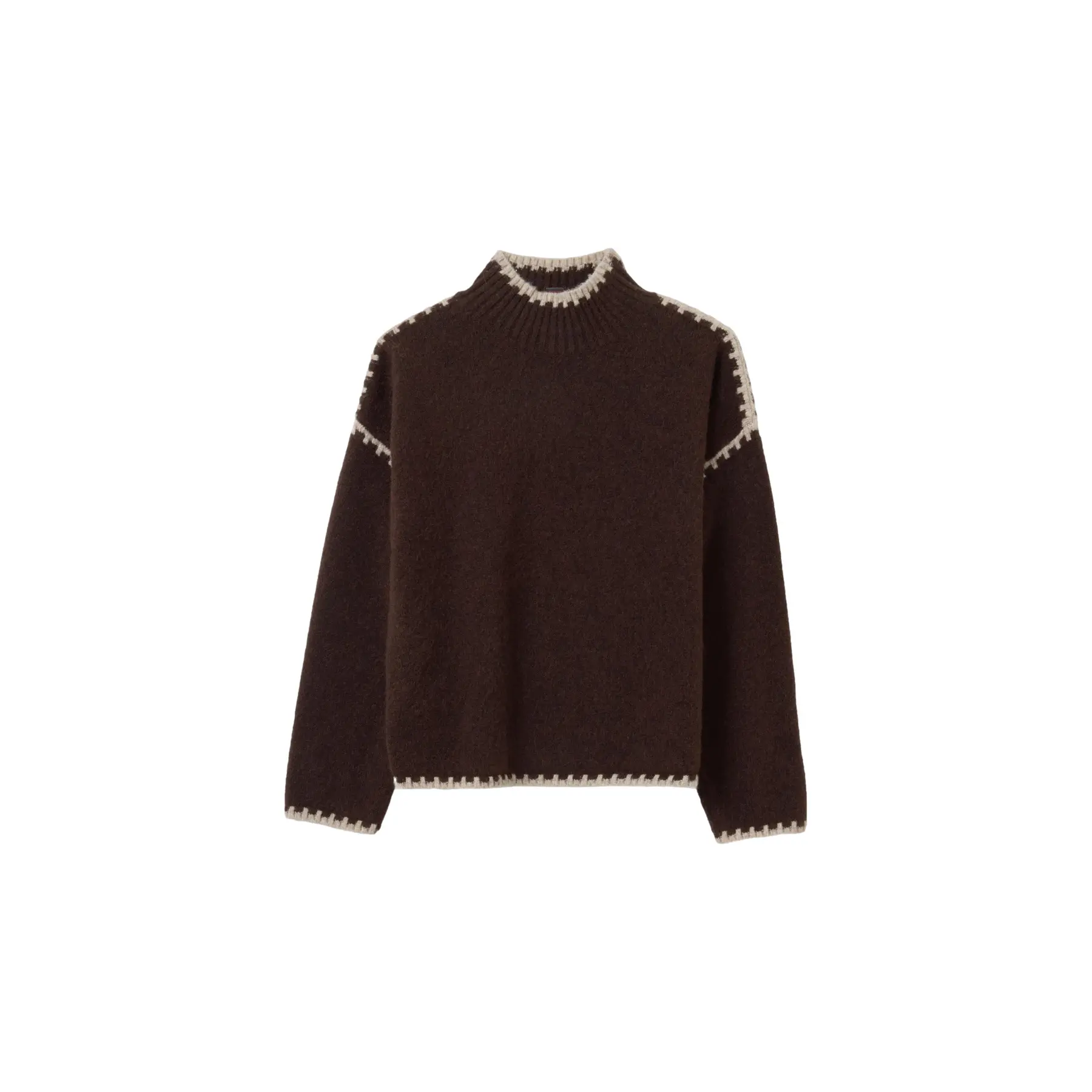 Stefanel Women's Marron Woman Sweater Regular Fit