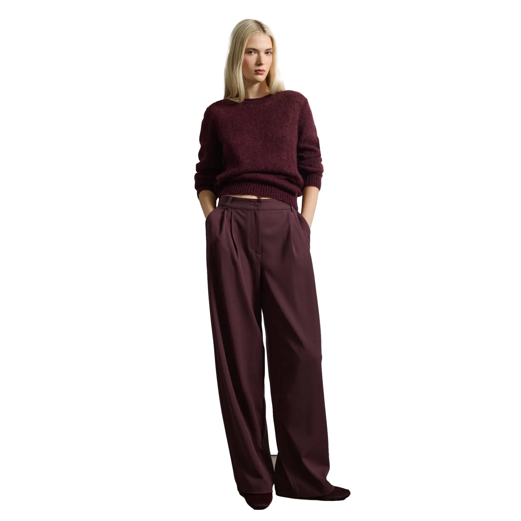 Weite Hose Damen Stefanel