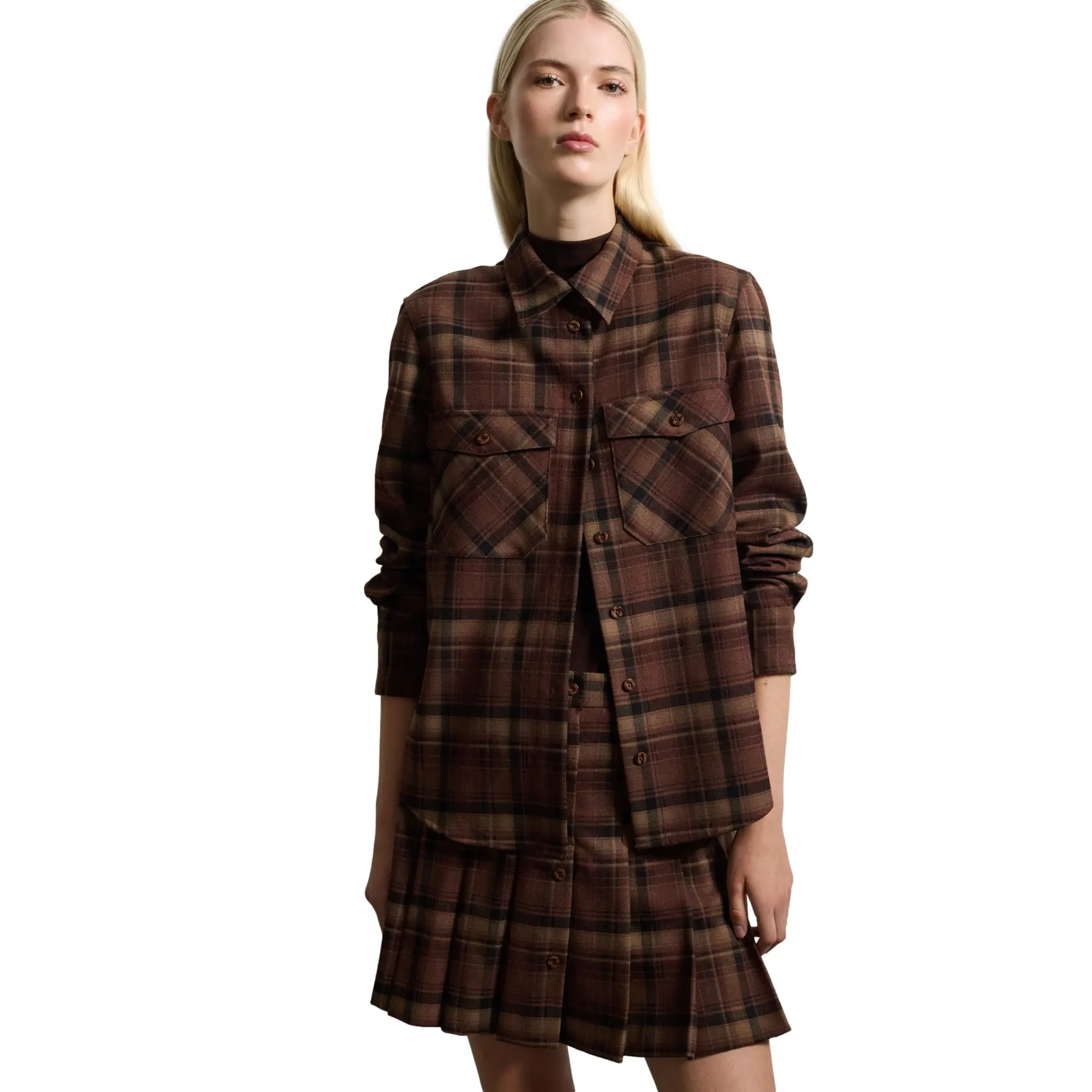 Camicia a quadri da donna  Regular Fit
