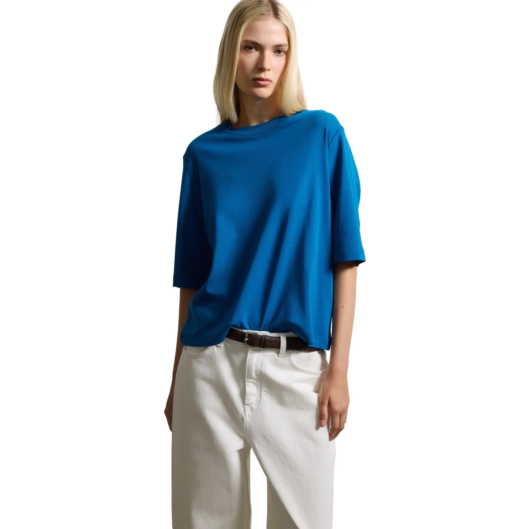 Stefanel Women's Bleu T-Shirt