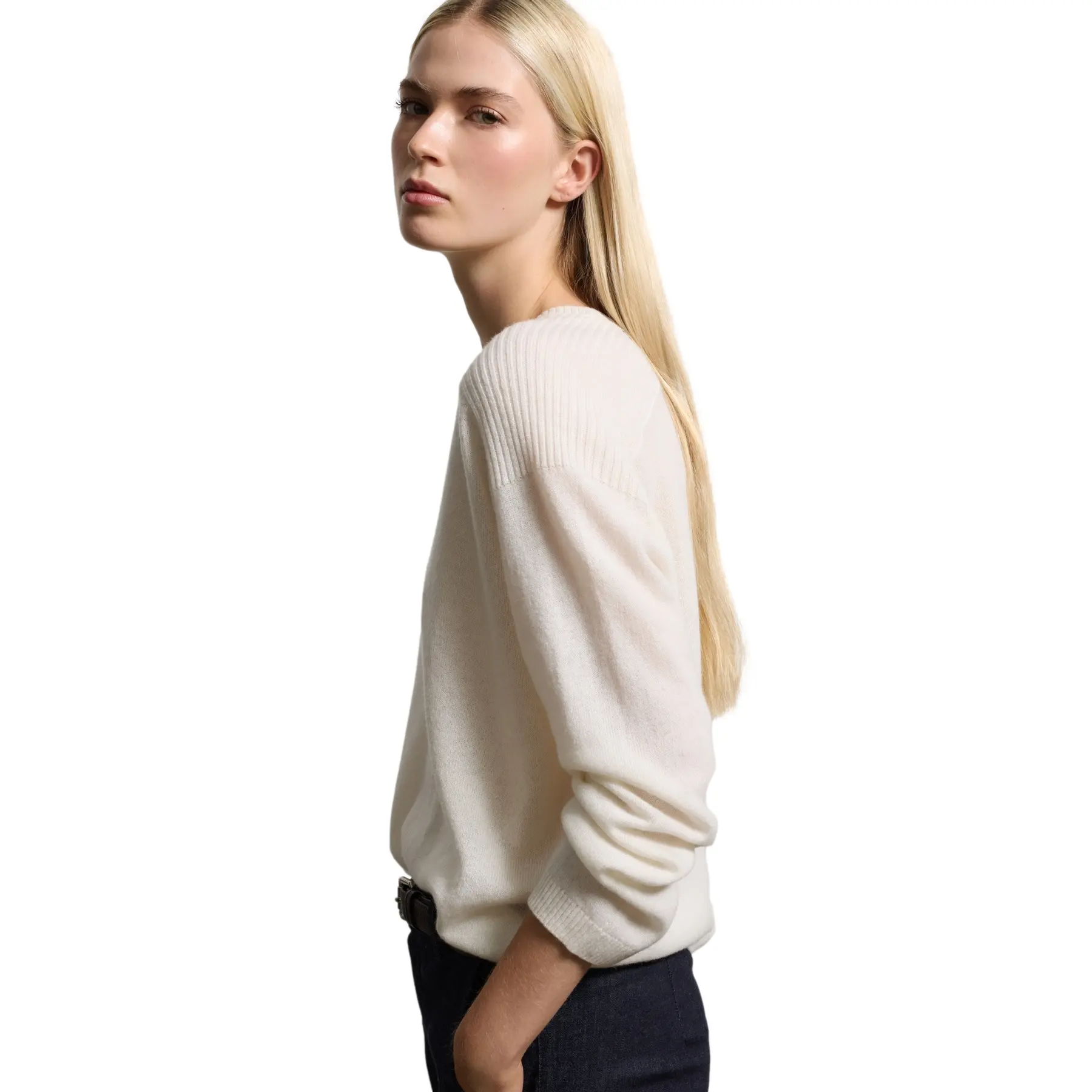 Stefanel Women's Marron Cashmere Jumper For
