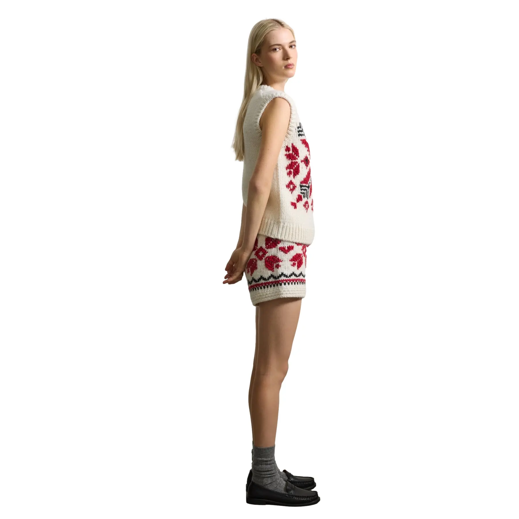 Canotta a motif donna