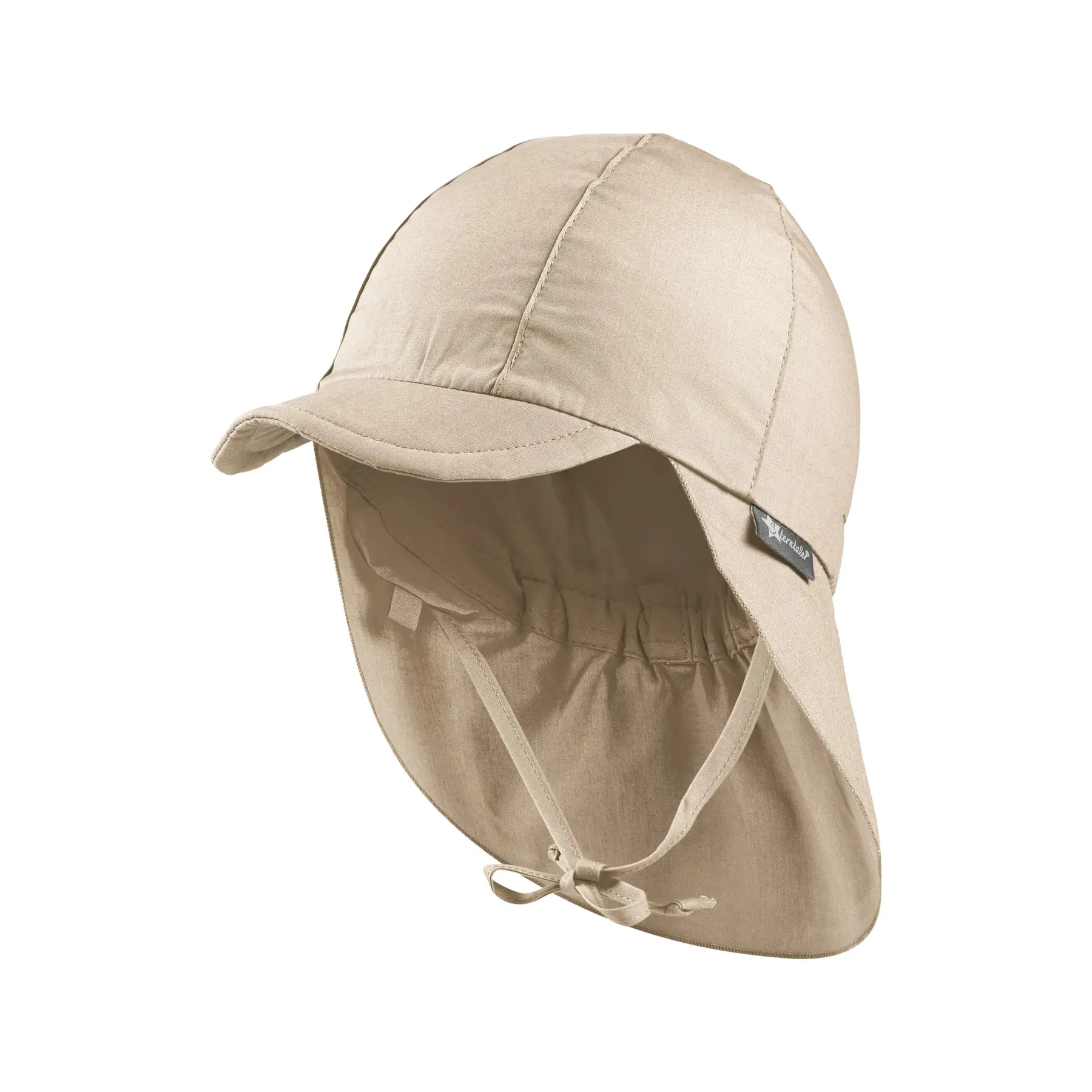 4066891042105 - Baseballcap mit Nackenbedeckung aus UV-Popeline für Kinder unicolore
