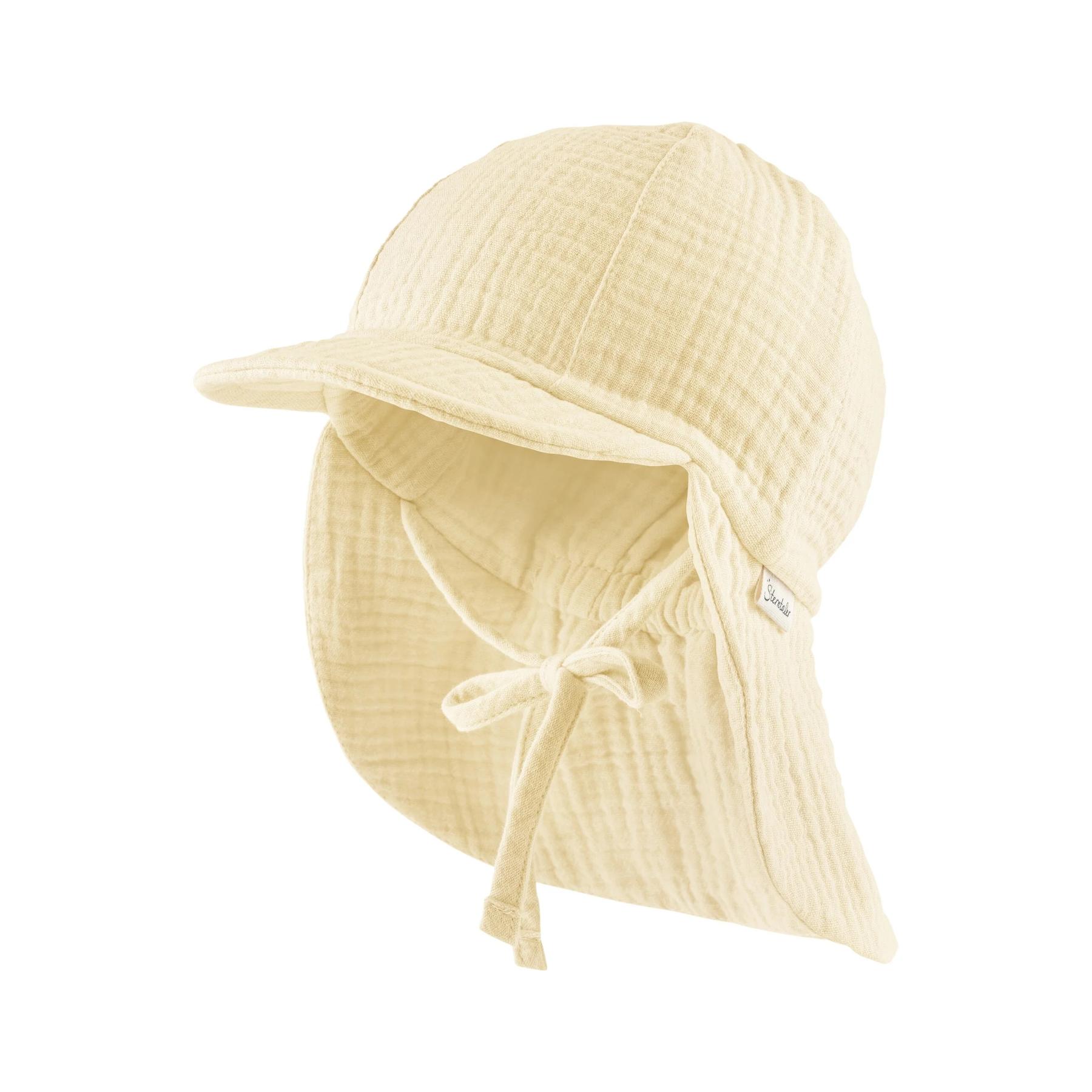 4066891304678 - Einfarbige Baseballkappe mit Nackenschutz für Kinder Sterntaler