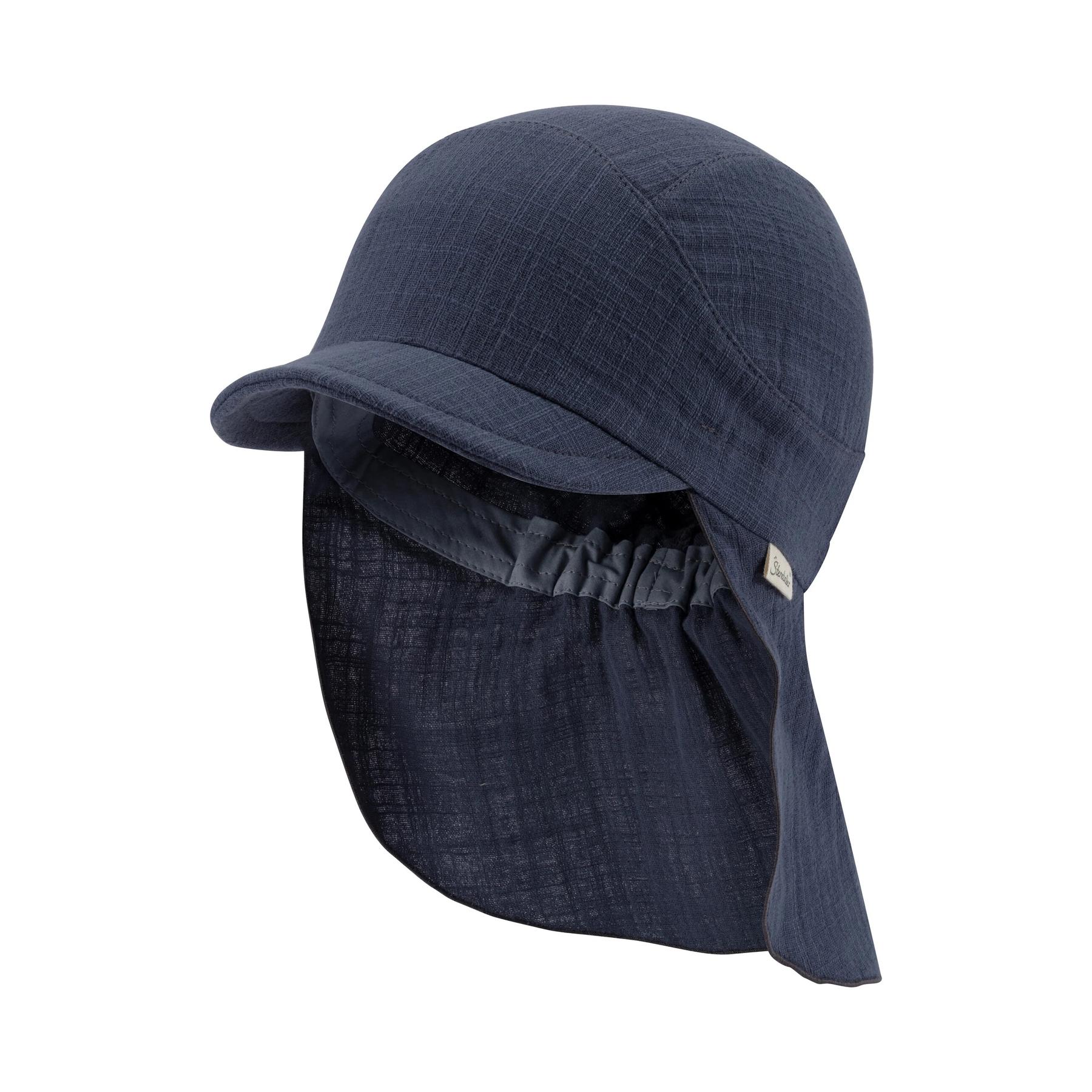 Kinder baseballpet met nekbescherming Sterntaler unicolore