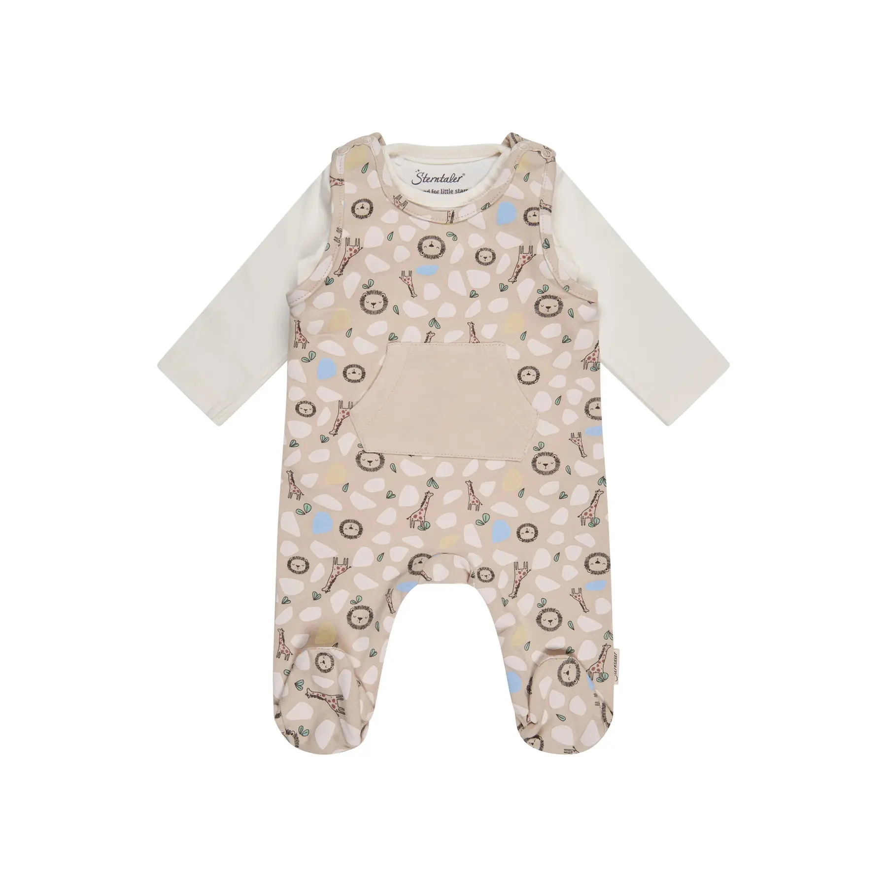 Schlafanzug und Langarmbody mit Safari-Motiv für Babyjungen Sterntaler