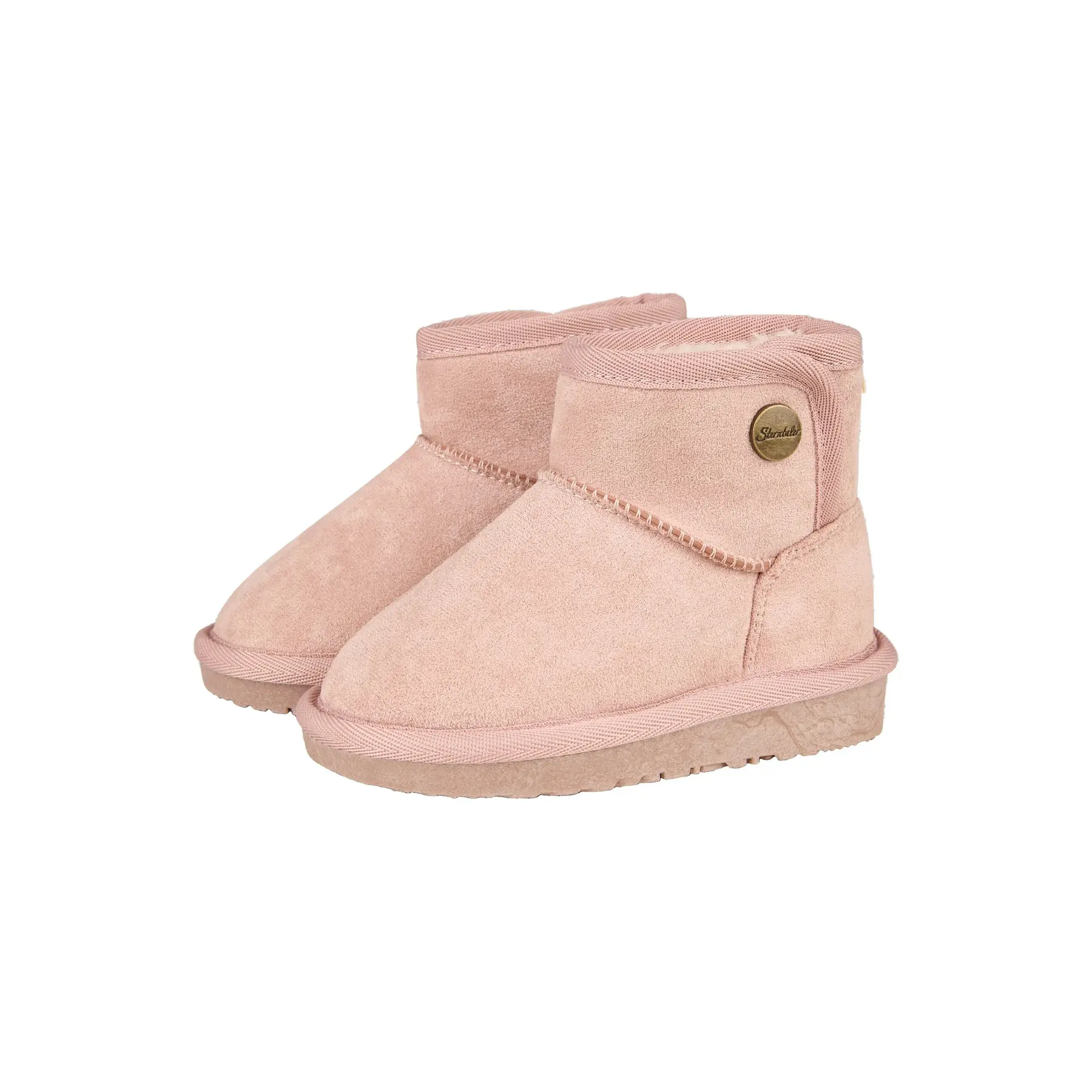 Baby Mädchen Winterstiefel aus Velours Sterntaler Mary Jane Uni