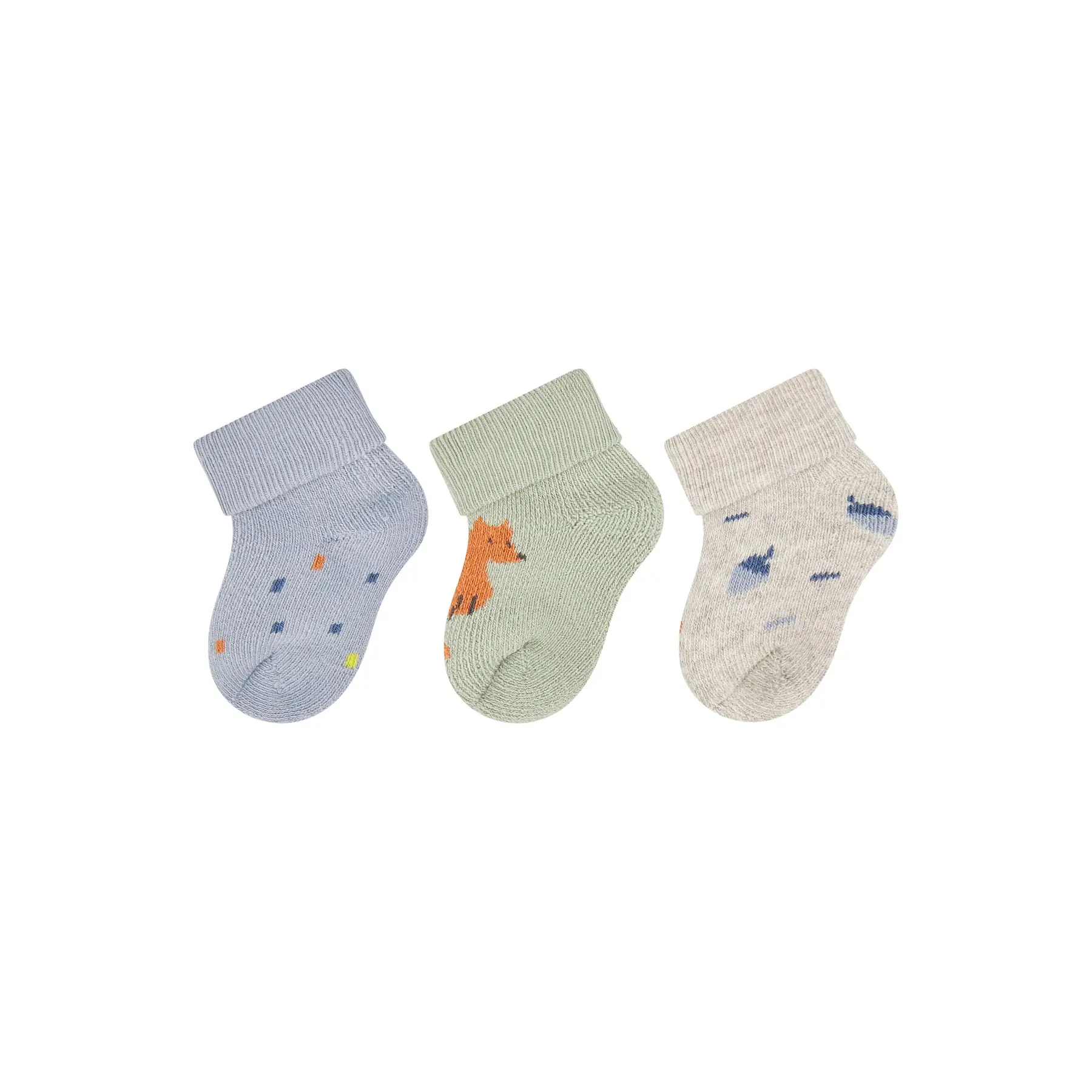 Chaussettes nouveau-né bébé garçon Sterntaler Renard (x3)