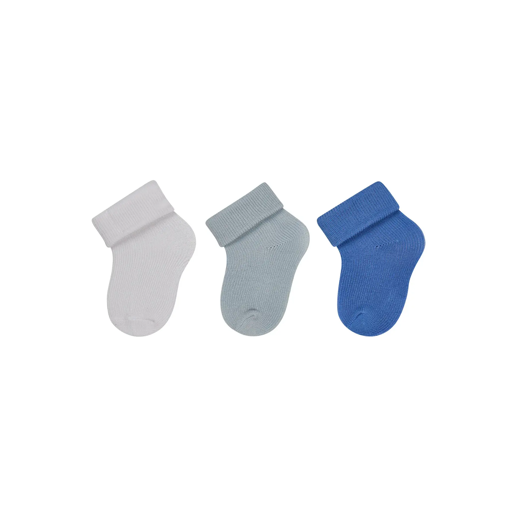 Chaussettes unies nouveau-né bébé garçon Sterntaler unicolore (x3)