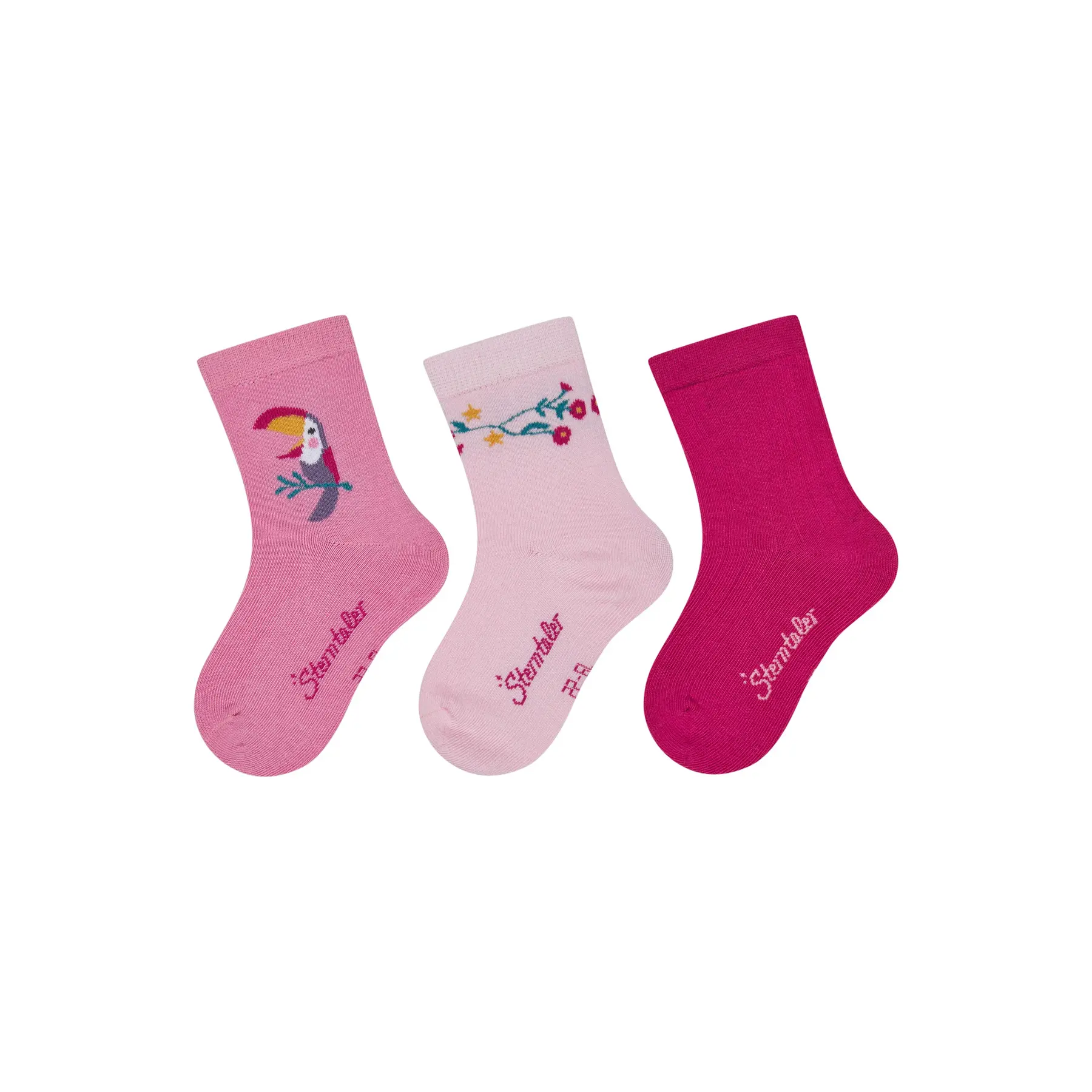 Mädchen Socken mit Tukanmuster Sterntaler (x3)