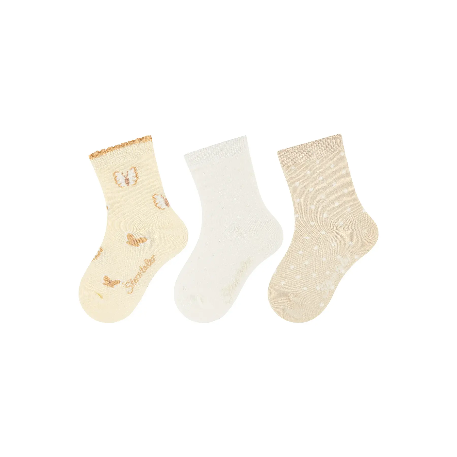 Mädchensocken mit Schmetterlingsmuster Sterntaler (x3)