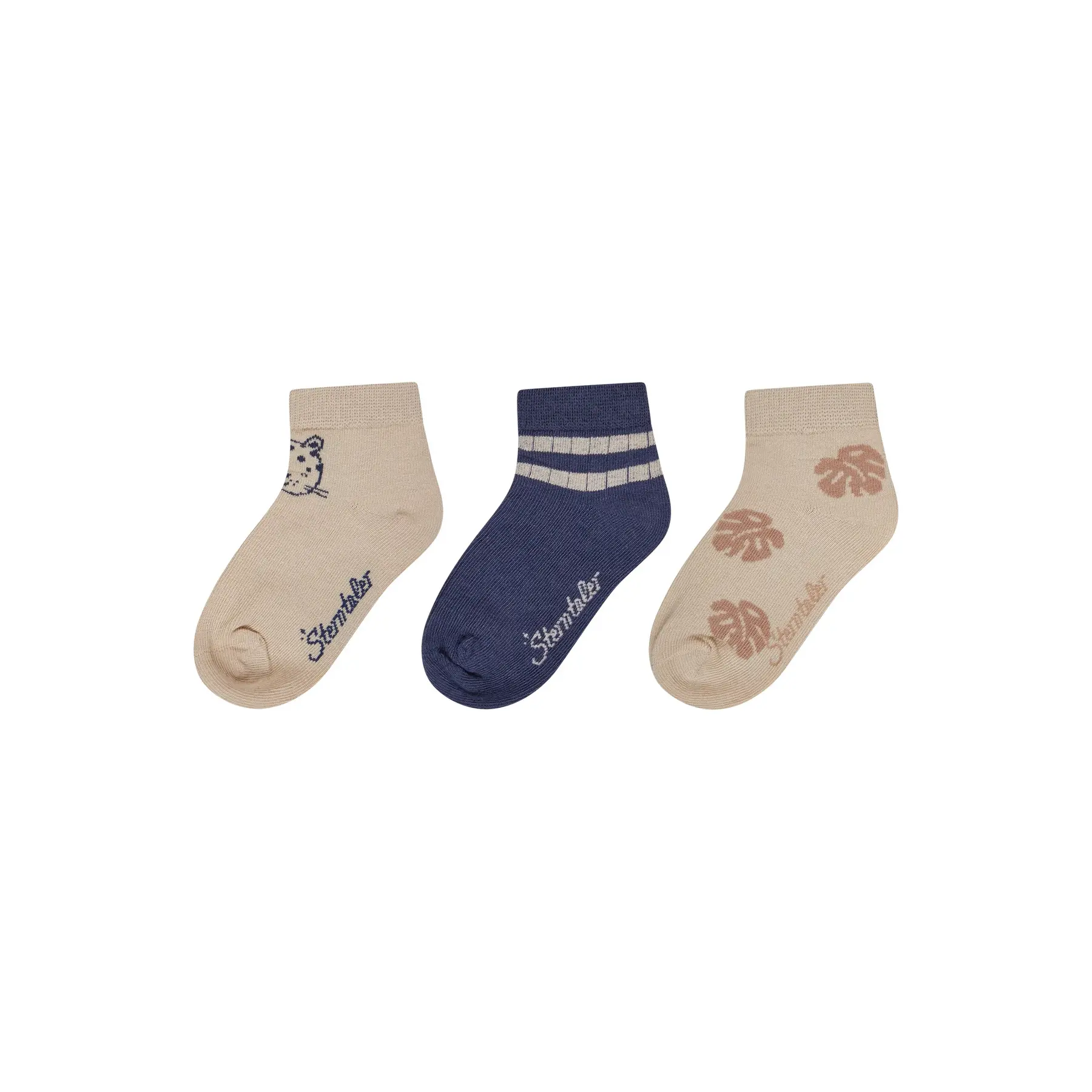 Tiger-Muster Socken für Babyjungen Sterntaler (x3)