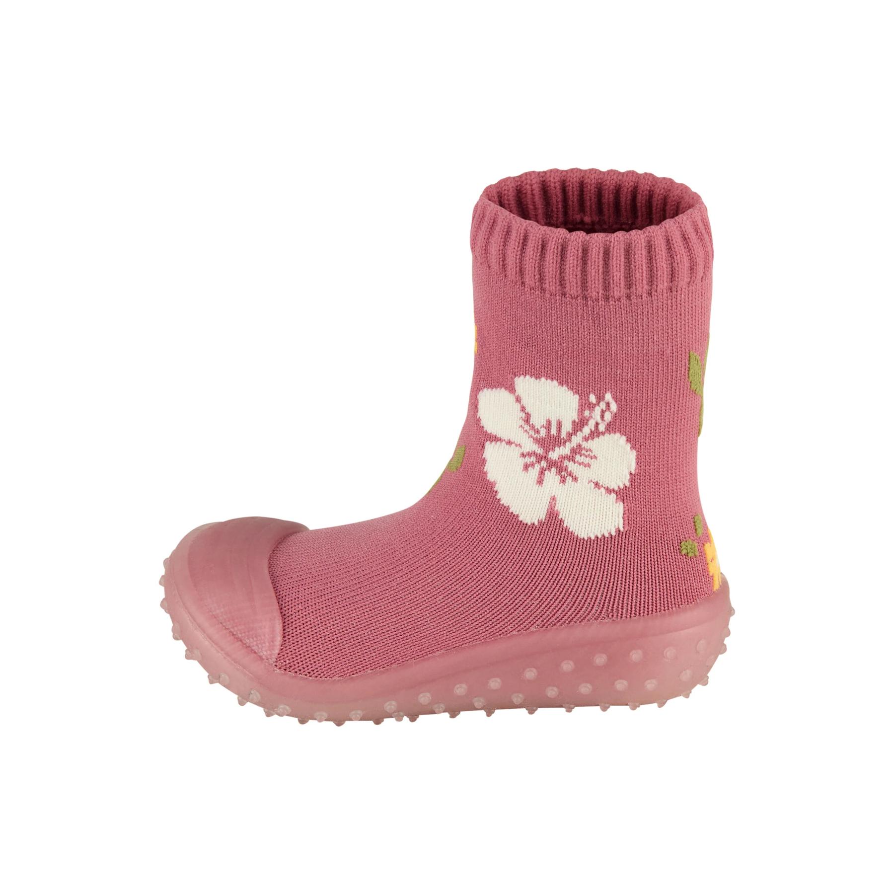 4066891222057 - Abenteuer-Socken mit Gummisohle und Blumenmuster für Mädchen Sterntaler