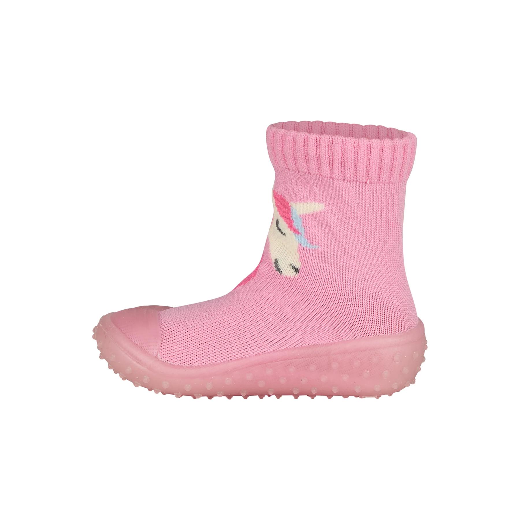 4004701202905 - Mädchen Abenteuersocken mit Gummisohle und Einhorn-Muster Sterntaler