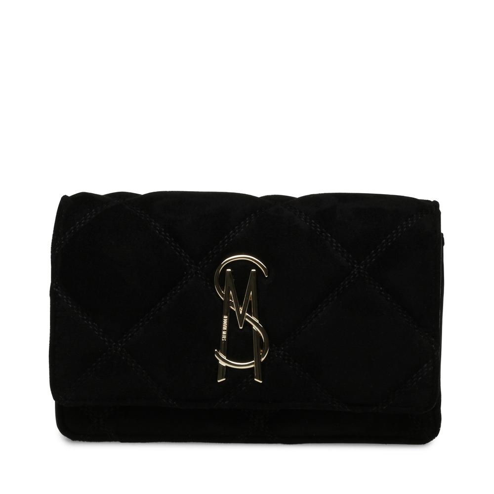 8720857991758 - Umhängetasche STEVE MADDEN STEVE MADDEN Taschen Lederimitat Textil Damen Gr onesize schwarz gold Lederimitat Taschen