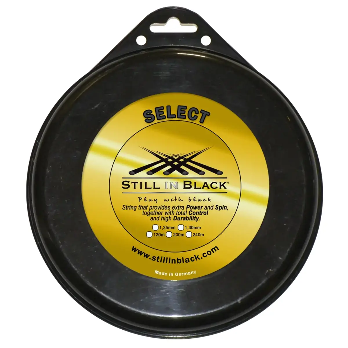 Tennissaiten Still in Black Select 12 m