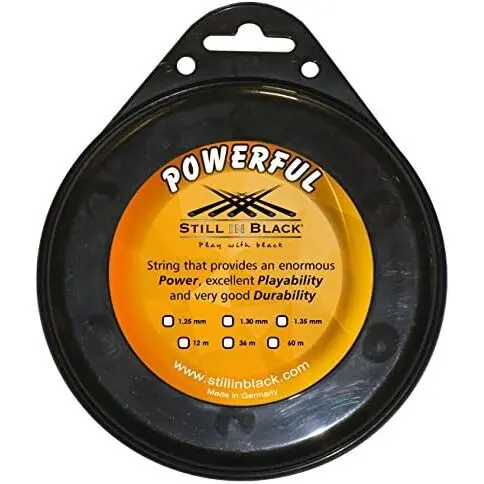 Tennissaiten Still in Black Powerful 12 m