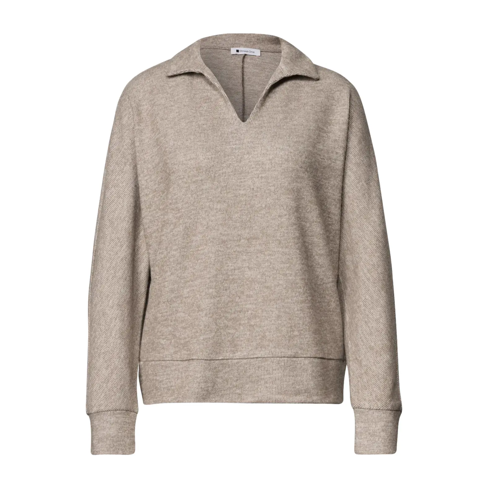 Polo-Shirt, langarm, Damen Street One