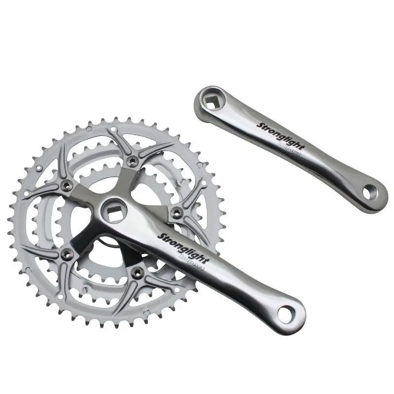 Velo Store - UK Road crankset Stronglight Impact Eco 170 mm 48-38-28 8V. 9-10V. | Extra 10% off with Subscription, Postage £16.79 to UK Fedex.