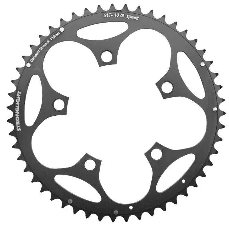 5-Speichen-Straßenplateau außen Stronglight Dural Type Shimano