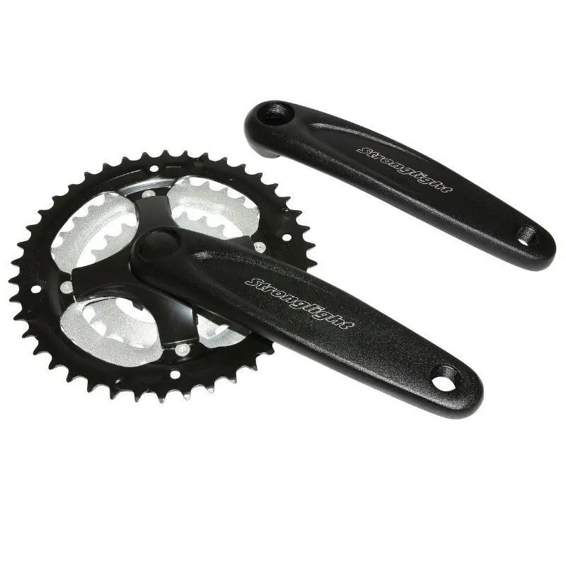 Velo Store - UK Aluminum crankset large removable chainring Stronglight Argos 8-9V. 170 mm 42-34-24 (Case 113 mm) | Extra 10% off with Subscription, Postage £16.79 to UK Fedex.