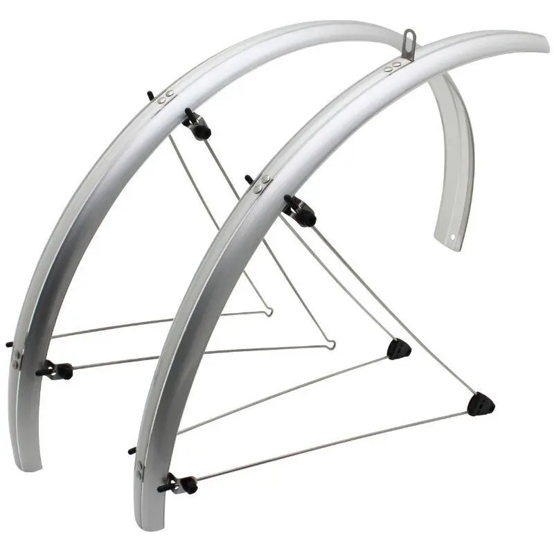 STRONGLIGHT Paar Schutzbleche city-vtc Gestänge mit Befestigung classic inox road 28'' Unisex