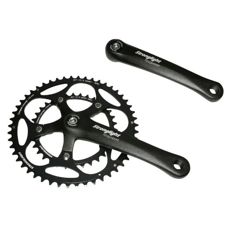 Velo Store - UK Road crankset Stronglight Impact 9-10V. 170 mm 50-34 8V. | Extra 10% off with Subscription, Postage £16.79 to UK Fedex.