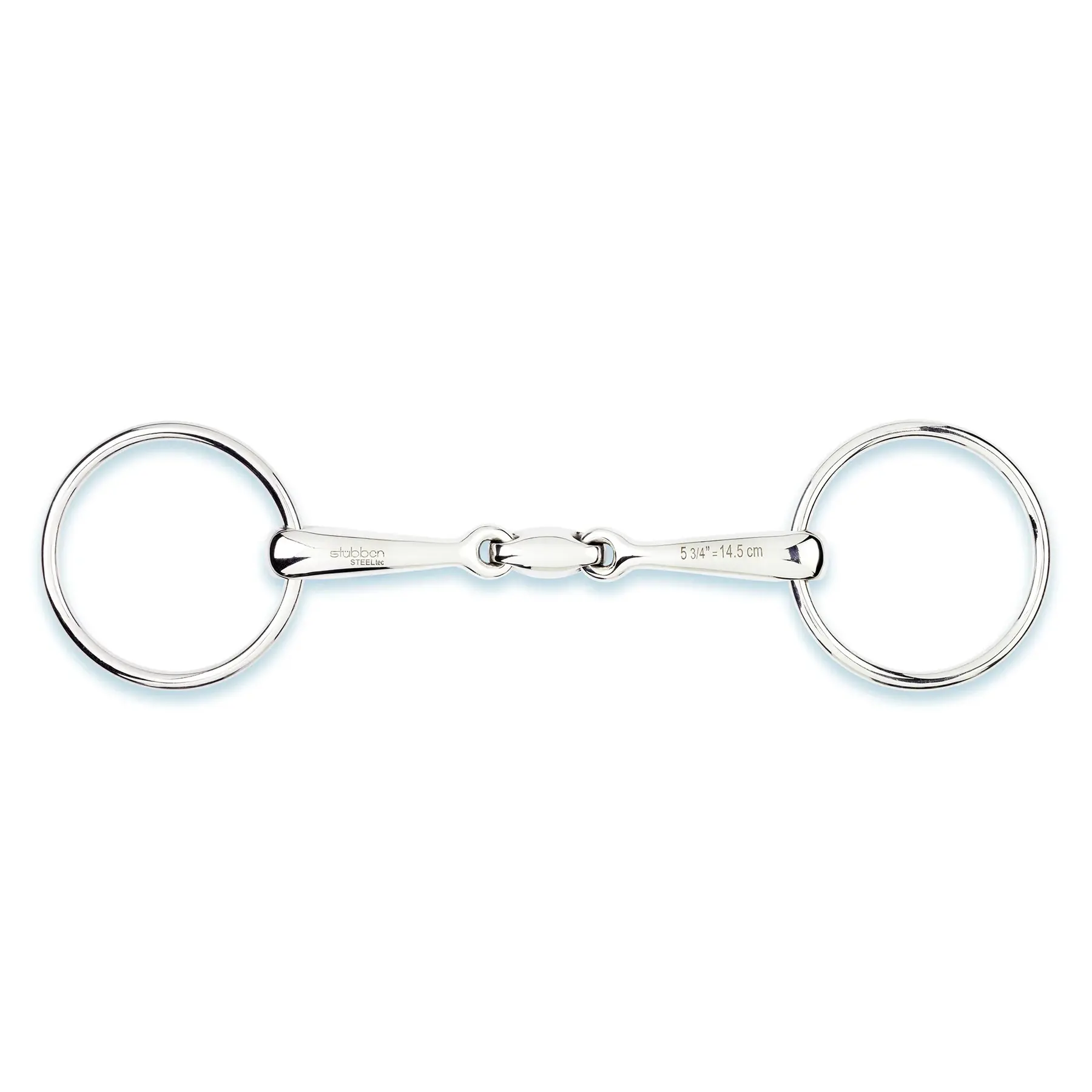Mors double brisures pour cheval à anneaux Stübben Easy Control