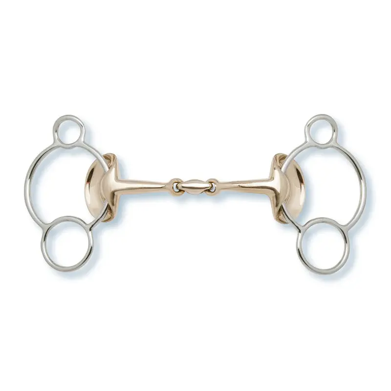 Mors 3 ou 4 anneaux pour cheval Stübben Ailes d´Or