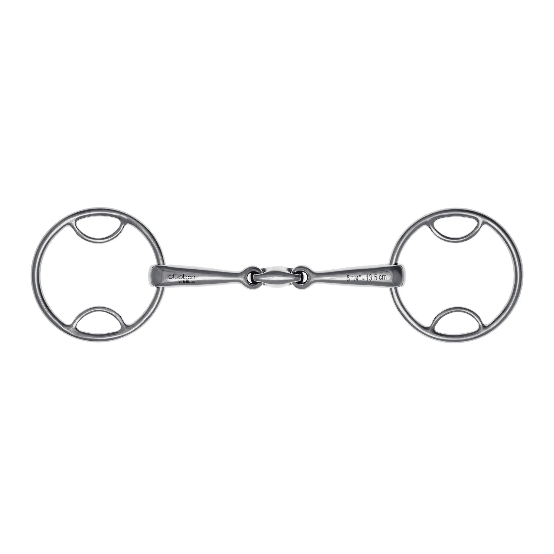 Comparer les prix de Mors 2 anneaux double brisure pour cheval à effet de mors droit Stübben Easy Control