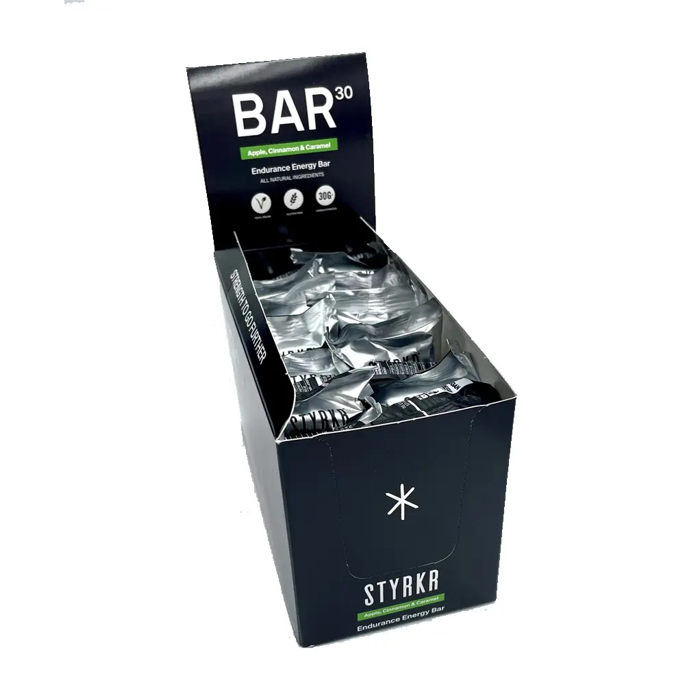 Proteinhaltige Ernährung Styrkr BAR30 Pommes, Cannelle, Caramel