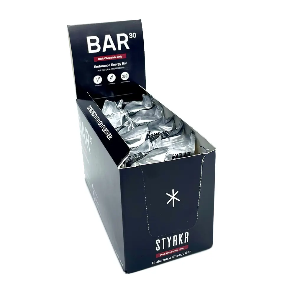 Styrkr Nutrition protéinée BAR30 Chocolat (x12), Noir, Taille TU
