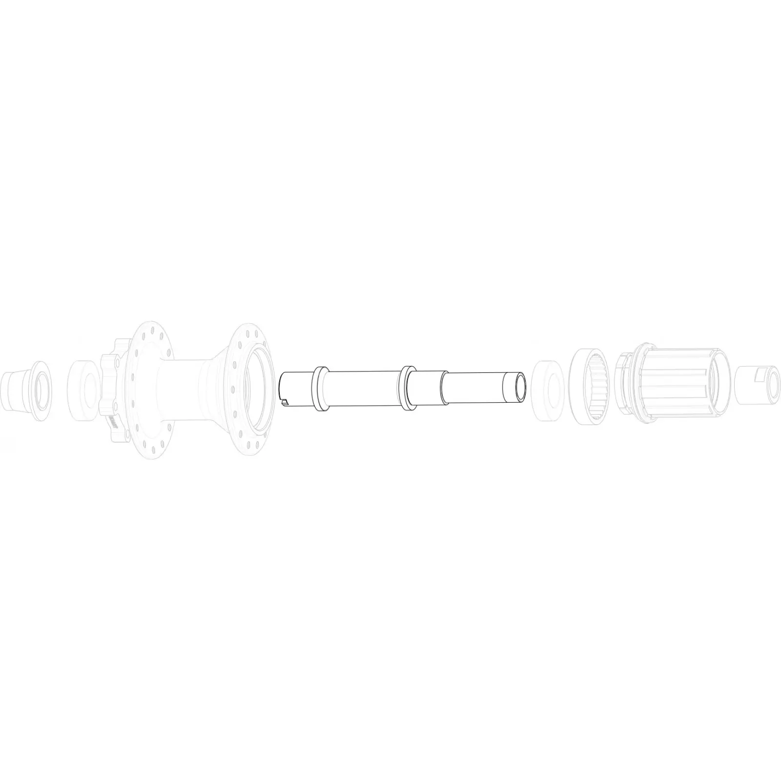 Velo Store - UK Rear wheel axle Sun Ringlé SRC/SRX | Extra 10% off with Subscription, Postage £16.79 to UK Fedex.