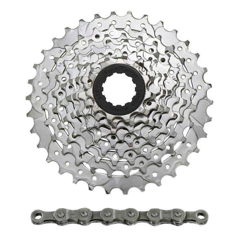 Velo Store - UK Cassette with chain Sunrace M96 11-34 Shimano Nickel | Extra 10% off with Subscription, Postage £16.79 to UK Fedex.