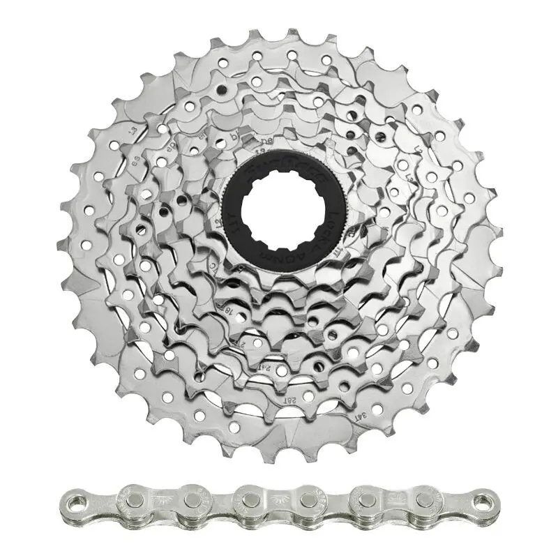 Velo Store - UK Cassette with chain Sunrace M66 11-32 Shimano-Sram Nickel | Extra 10% off with Subscription, Postage £16.79 to UK Fedex.