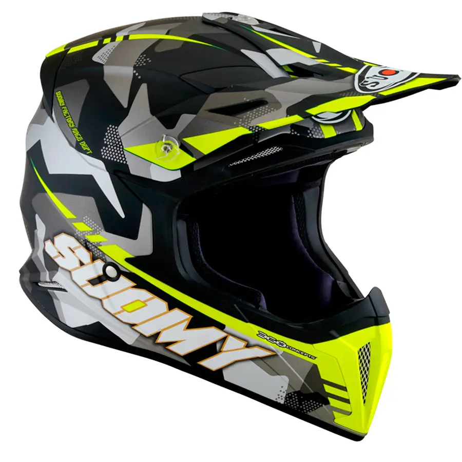 Motorrad-Cross-Helm Suomy X-Wing Camouflager