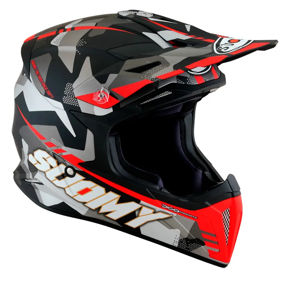 Motorrad-Cross-Helm Suomy X-Wing Camouflager