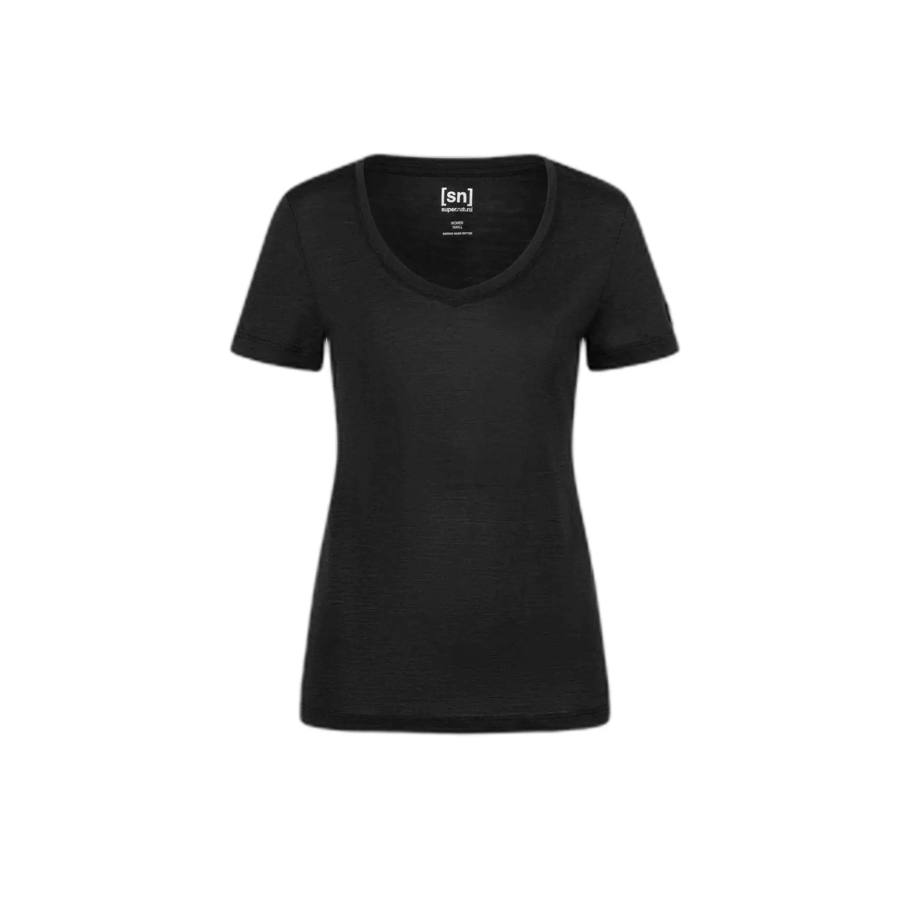 Women's V-neck T-shirt super.natural Sierra 140