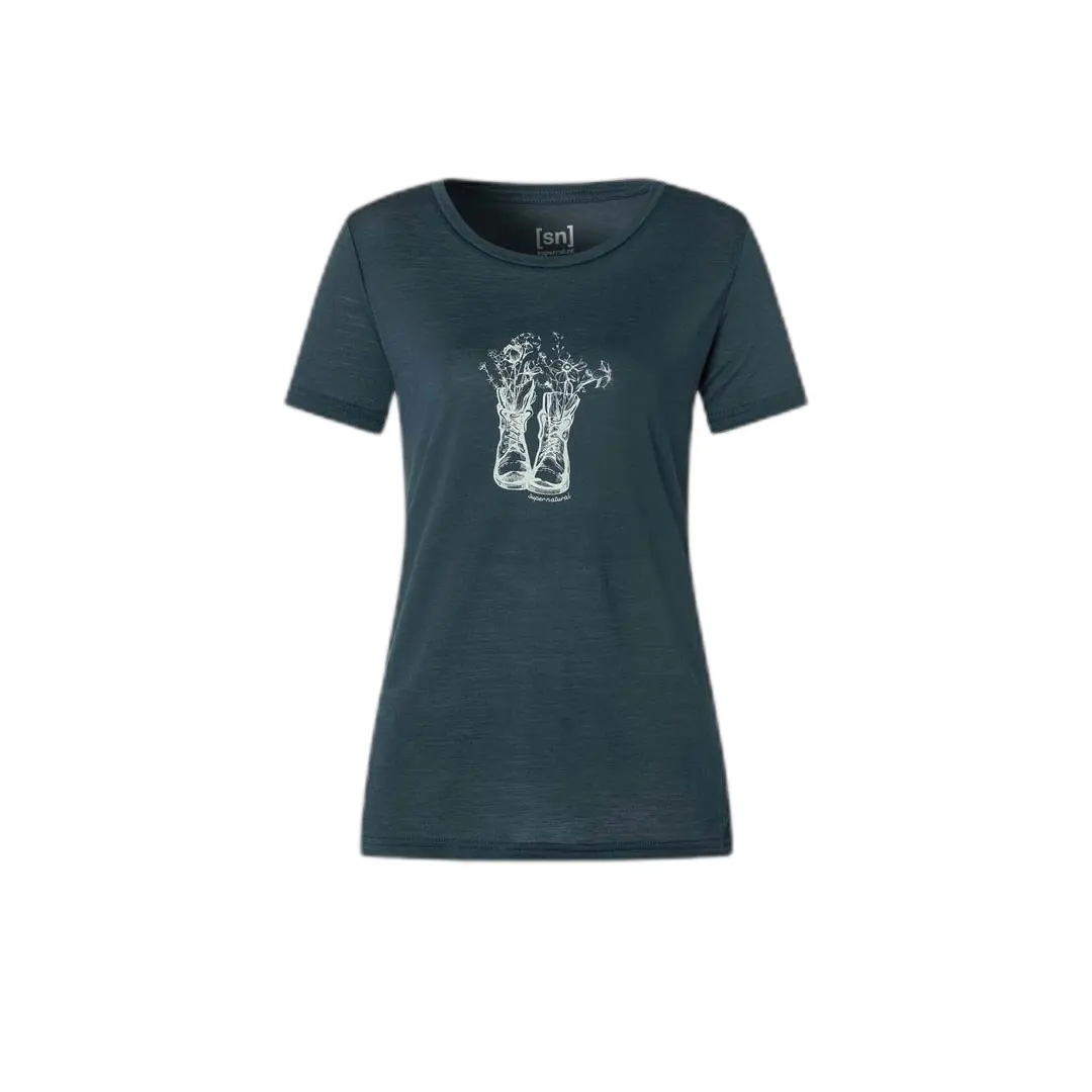 Women's T-shirt super.natural Flower Boots