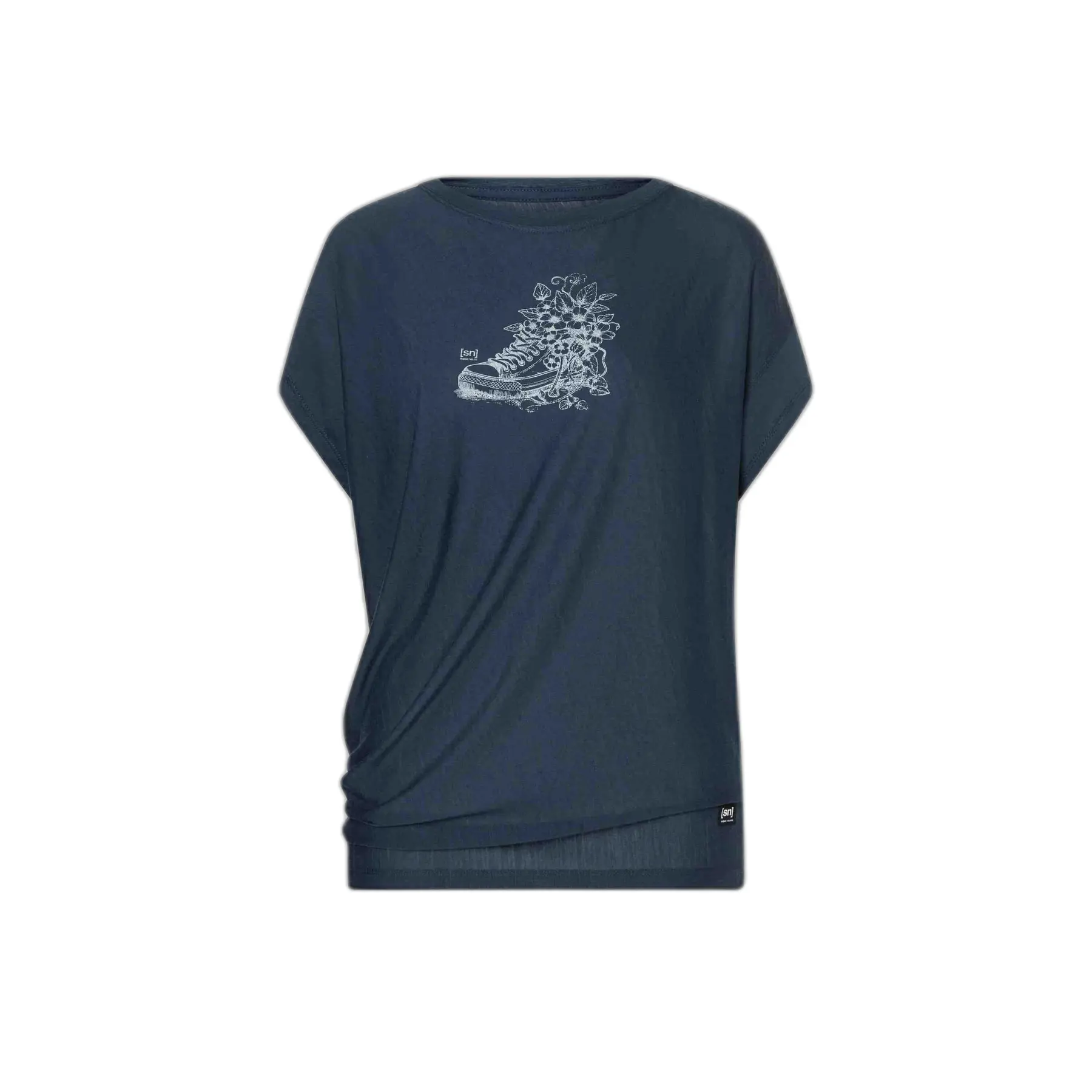 Women's T-shirt super.natural Flower Sneakers Loose