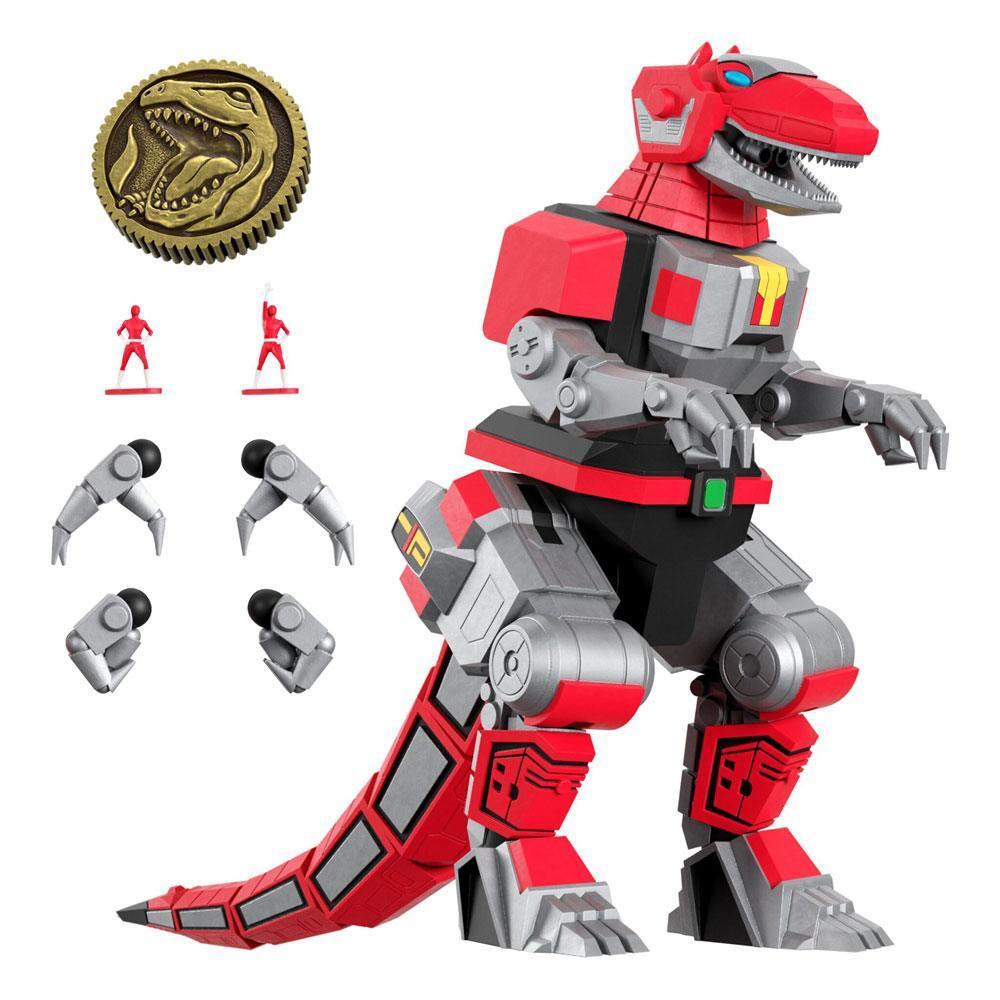 0840049813021 - Sammlerfigur Mighty Morphin Power Rangers Ultimates Tyrannosaurus Dinozord